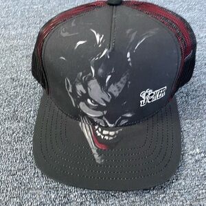 Joker Black and Red Trucker Hat
